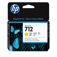 HP - Cartucho de Tinta DesignJet 712 Amarillo de 29 ml