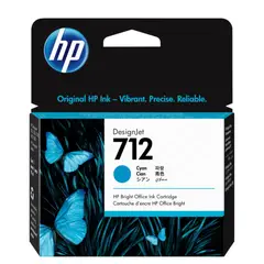 HP - Cartucho de Tinta DesignJet 712 Cian de 29 ml