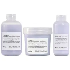 DAVINES - Shampoo 250ml + Acondicionador + Crema Love Smoothing