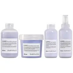 Davines - Shampoo 250ml + Mascarilla + Crema + Sérum Love Smoothing