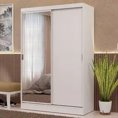 MADESA - Ropero Max 2 Puertas Corredizas 1 Espejo