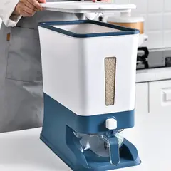 GENERICO - Dispensador De Arroz y Menestras De 12 Kilos - Azul