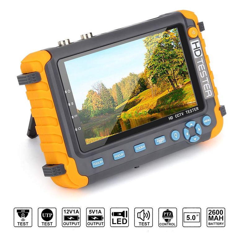 Tester de Cctv para Camaras Analogas PTZ con entrada HDMI-VGA