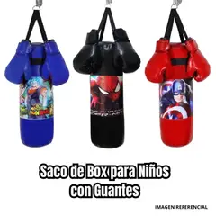 GENERICO - Saco De Box Para Niños con Guantes De Box