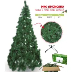 GENERICO - Árbol de navidad de 2 40mt. Rama x rama Semi coposo