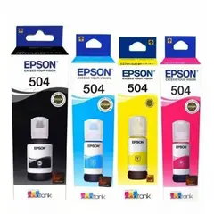 EPSON - Kit de 4 tintas 504 Cyan Magenta Yellow Black