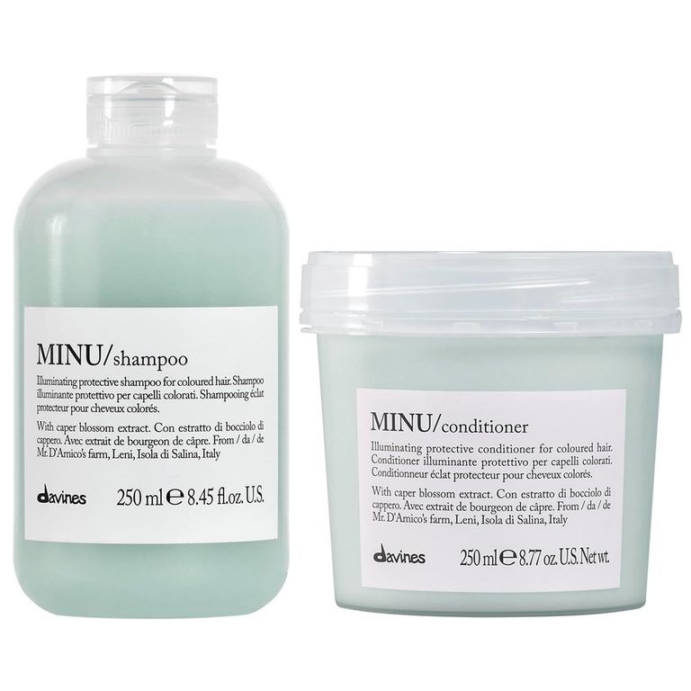 Shampoo Iluminador Cabello Teñido 250ml + Acondicionador Minu