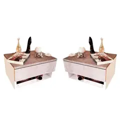 GENERICO - Velador Vita Cemento 2 unid. Armados Gaudi