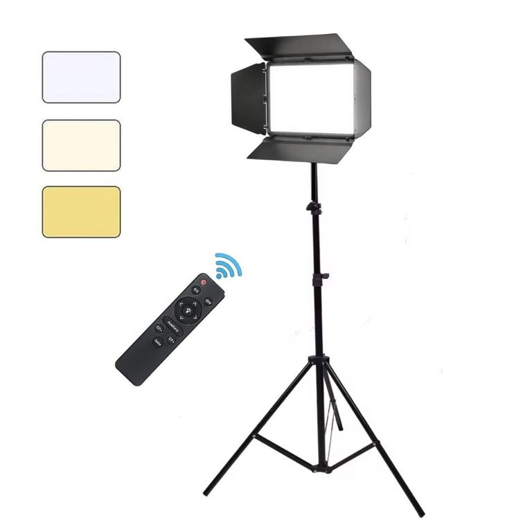 Panel De Iluminación Profesional Foto Luz Led + Trípode 2M