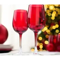 GENERICO - SET DE COPAS ROJAS 4 UNID CALIDAD A1