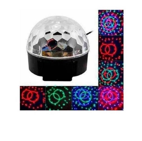 Luces para fiesta multicolor disco dj + bola psicodélica