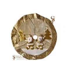 GENERICO - Piso de árbol de navidad 1.30 Dorado
