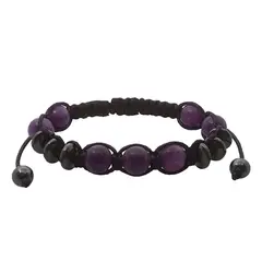 LUCYANA JOYAS Y ACCESORIOS - Pulsera para Hombre con Cuarzo Amatista - Joyas Lucyana