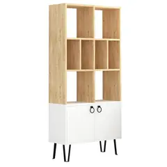 DIBA MUEBLES - Librero Moderno con 2 puertas Zory