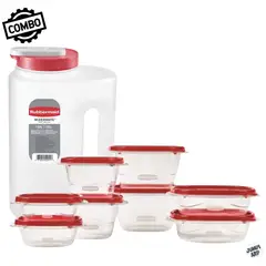 RUBBERMAID - COMBO MIXERMATE 3.8 lts + CONTENEDORES DE ALIMENTOS 16 PZS