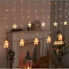 GENERICO - CORTINA DE LUCES NAVIDEÑAS DE PERSONAJES