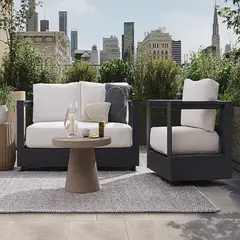 MOBILIARI - MP Juego de Sala para terraza con 2-1 cuerpos - Blanco