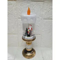 GENERICO - CANDELABRO EN FORMA DE VELA NAVIDEÑO DE PAPA NOEL