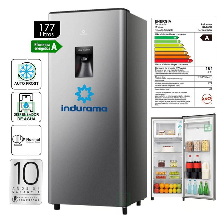 REFRIGERADORA 177LT RI-289D