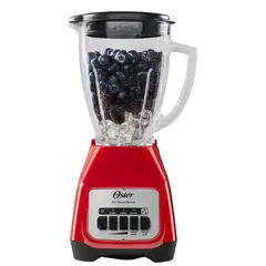 OSTER - Licuadora 2 velocidades más pulso y vaso de vidrio BLSTKAGRPB