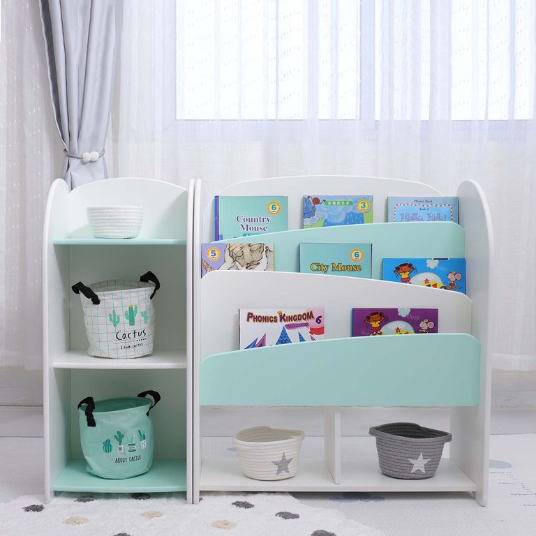 LIBRERO INFANTIL CON 3 NIVELES DE GABINETE DE NIÑOS MONTESSO