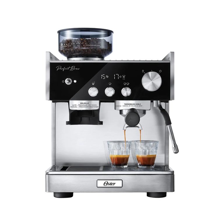 Cafetera Perfect Brew Profesional BVSTEM7400 con Molinillo Integrado 15 Bares