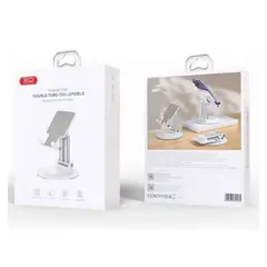 GENERICO - Soporte de escritorio base redonda de metal giratoria de 360° XO-C139