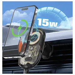 GENERICO - Cargador inalámbrico para automóvil con soporte LDNIO MA30 15W