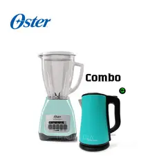 OSTER - Combo Licuadora Hervidor Finezza - TURQUEZA
