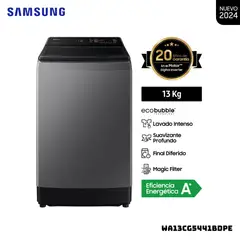 SAMSUNG - LAVADORA ECOBUBBLE 13 KG CARGA SUPERIOR GRIS - WA13CG5441BDPE