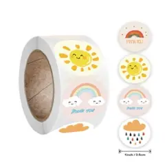 GENERICO - 100 stickers en rollo clima