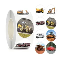 GENERICO - 100 stickers en rollo transporte 2