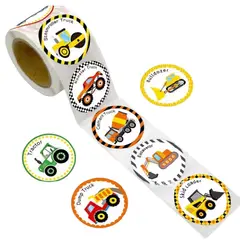 GENERICO - 100 stickers en rollo transporte 4