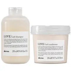 DAVINES - Shampoo Elastizante 250ml + Acondicionador Love Curl