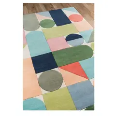 NATHAN - Alfombra Infantil de Lana Colores 168x107