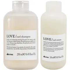 DAVINES - Shampoo Elastizante 250ml + Crema para Rizos y Ondas Love Curl