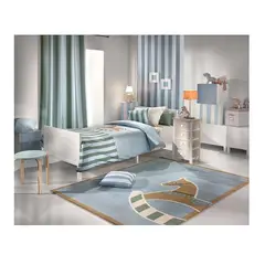 NATHAN - Alfombra Infantil Azul Caballo 175x115