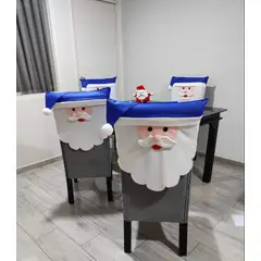 GENERICO - Fundas de Sillas Navideñas Modelo Gorrito- X4