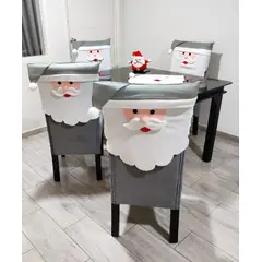 GENERICO - Fundas de Sillas Navideñas Modelo Gorrito- X4