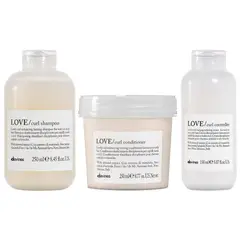 DAVINES - Shampoo 250ml+ Acondicionador+ Controller Anti Frizz Love Curl