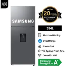 SAMSUNG - Refrigeradora Top Freezer 384Lt All Around Cooling RT38DG6730S9PE.