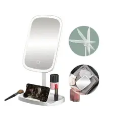 GENERICO - Espejo Led Tactil Cuadrado con Luz Regulable Color Blanco