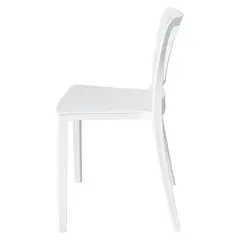 ARKIMUEBLES - Silla de polipropileno modelo Charlotte blanco