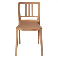 ARKIMUEBLES - Silla de polipropileno modelo Charlotte mocca
