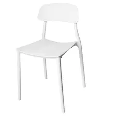 ARKIMUEBLES - Silla de polipropileno modelo Alisson blanco
