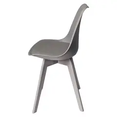 ARKIMUEBLES - Silla de polipropileno modelo Alexa gris