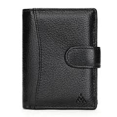 GENERICO - Billetera de cuero vacuno de 3 cuerpos ALDEBARÁN 1155