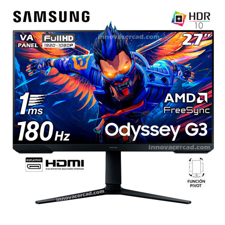 MONITOR ODYSSEY G3 27 LS27DG300ELXPE FREESYNC 1MS 180HZ