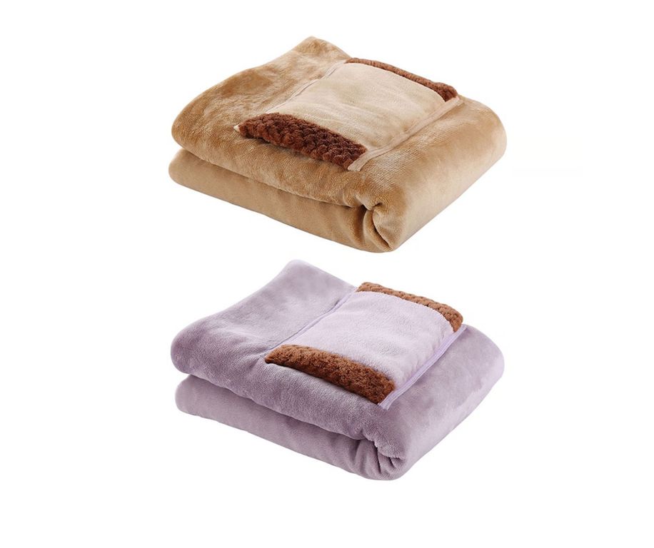 Manta eléctrica con calefacción por USB Color Lila