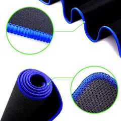 GENERICO - Pad Mouse Gamer Base Antideslizante 70x30cm Borde Cosido Azul